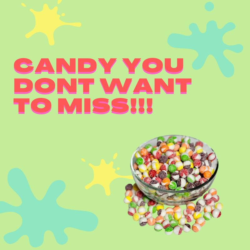 G-Box Freeze Dried Frettles Sour Flavor in Tub Jar Container - 25oz Freeze Dried Candy