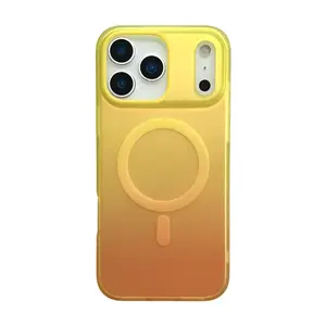 Case & Nova. Skin-Friendly Gradient Matte Magnetic Phone Case, Hard Shockproof Protective Cover for iPhone 17 Pro Max, 16, 15, 14, 13, 12 cute