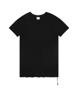 Ksubi Sioux SS Tee - Modern Oversized Distressed Black T-shirt with Crew Neckline