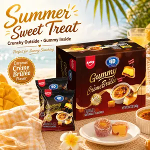 Amos 4D Caramel Gummy – Caramel Flavored Chewy Gummies, Crème Brûlée Tastes, Pudding Gummies, Soft Chewy Candy Bites, 8.47 oz (240 g) Bag Amos 4D Caramel Gummy – Caramel Flavored Chewy Gummies, Crème Brûlée Tastes, Pudding Gummies, Soft Chewy Candy Bites, 8.47 oz (240 g) Bag