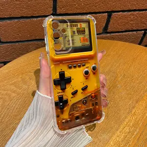 Yellow Game Console Model Men's Design Aesthetic TPU Casing For SAMSUNG GALAXY A14 A15 A16 A25 A26 A34 A35 A36 A53 A54 A55 A56 4G 5G Four Corners Transparent Soft Silicone TPU Gift Shockproof Full Protection Anti-Drop Phone Cases  Cover L1037 Protector
