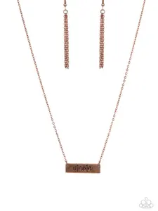 ​Blessed Mama - Copper Chain with Stamped "Mama" on Copper Plate Necklace