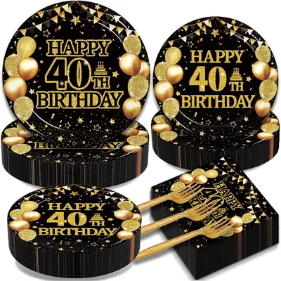"Party Like It's 1985" 40th Birthday Banner | Gold Glitter Pre-Strung Decor | Back In 1985 Theme Party - View #5