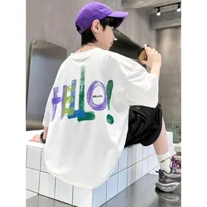 (New)2026  Boys' Clothing, Casual and Comfortable Short-Sleeve T-Shirt for Middle and Older Boys