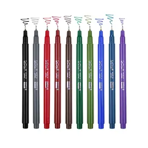 Le Pen Fineliners - Dark Colors 10 PC Set