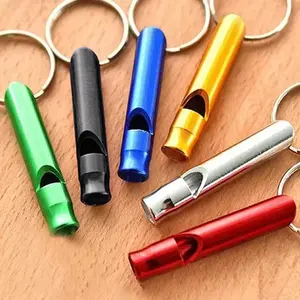 Multifunctional whistle, portable emergency whistle keychain, equipment gift, camping, hiking, outdoor tools, whistle pendant keychain