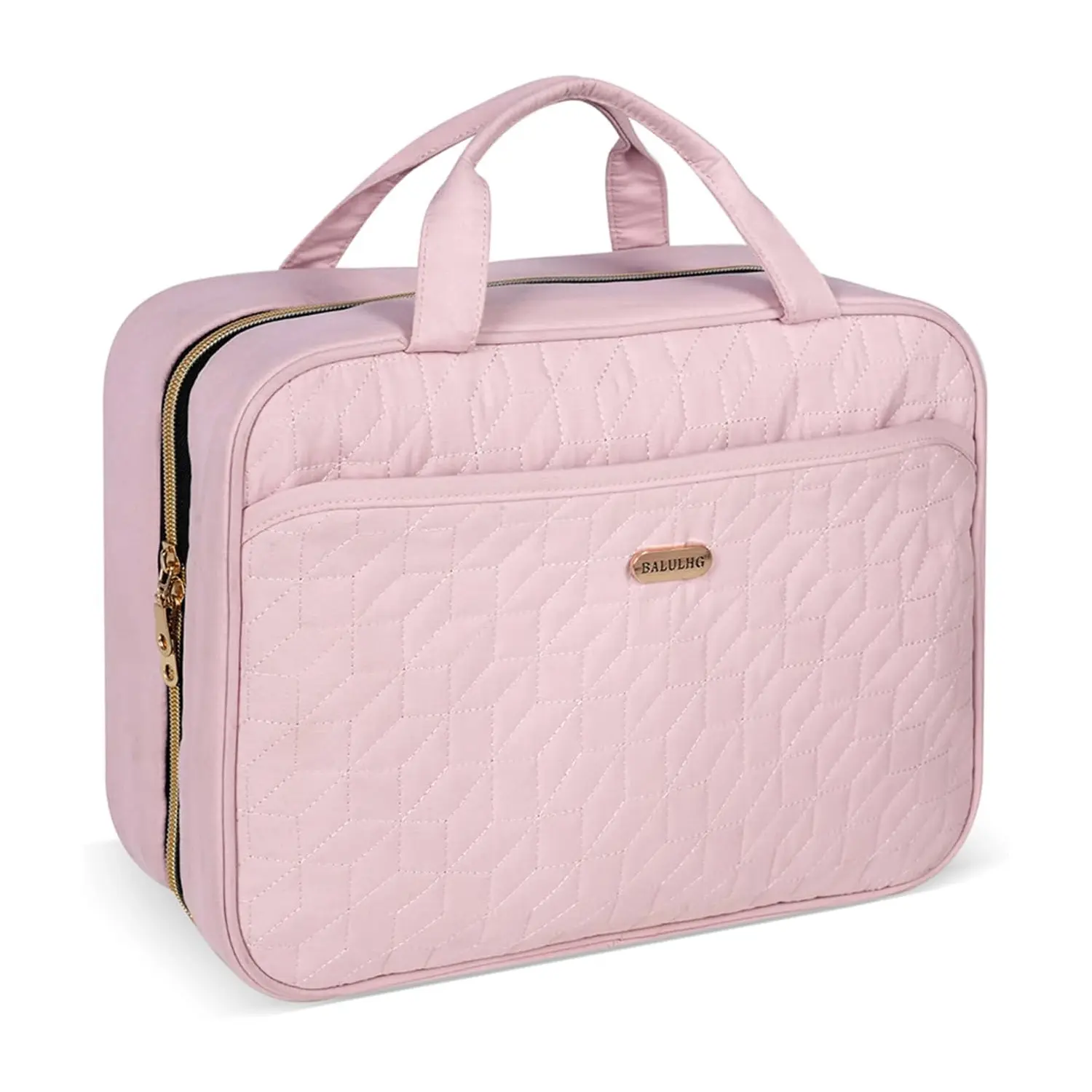 Travel Toiletry Bag,Ladies' travel portable wash bag, multifunctional, large capacity dry wet separation, with hook makeup brush compartment, essentials travel organizer Cosmetic Pouch