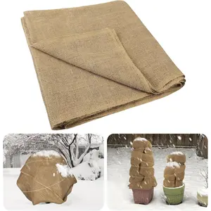 15ftx23.6in  Burlap  Covers Freeze Protection - Winter Frost  Blankets, Frost Cloth Tree Wrap for Outdoor Bushes Trees Potted  Cold Weather