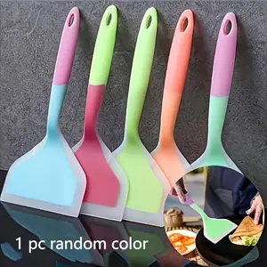 Random Color Silicone Spatula for Cooking, Non-Stick Heat Resistant Kitchen Tool, Versatile Utensil for Home & Kitchen Use