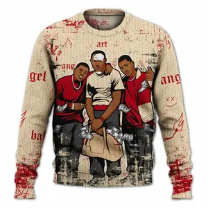 Knitted Sweater To Match Dunk Low Strawberry Waffle - Paid In Full Money 5BY