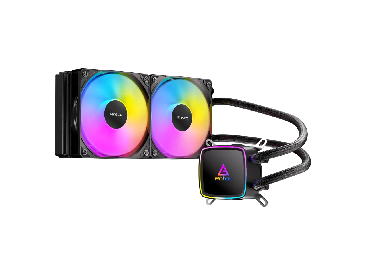 Antec Ultra 240 ARGB Liquid CPU Cooler, 2x120mm PWM Fans, High-Performance Pump, Intel LGA 1200/1851/20XX & AMD AM4/AM5