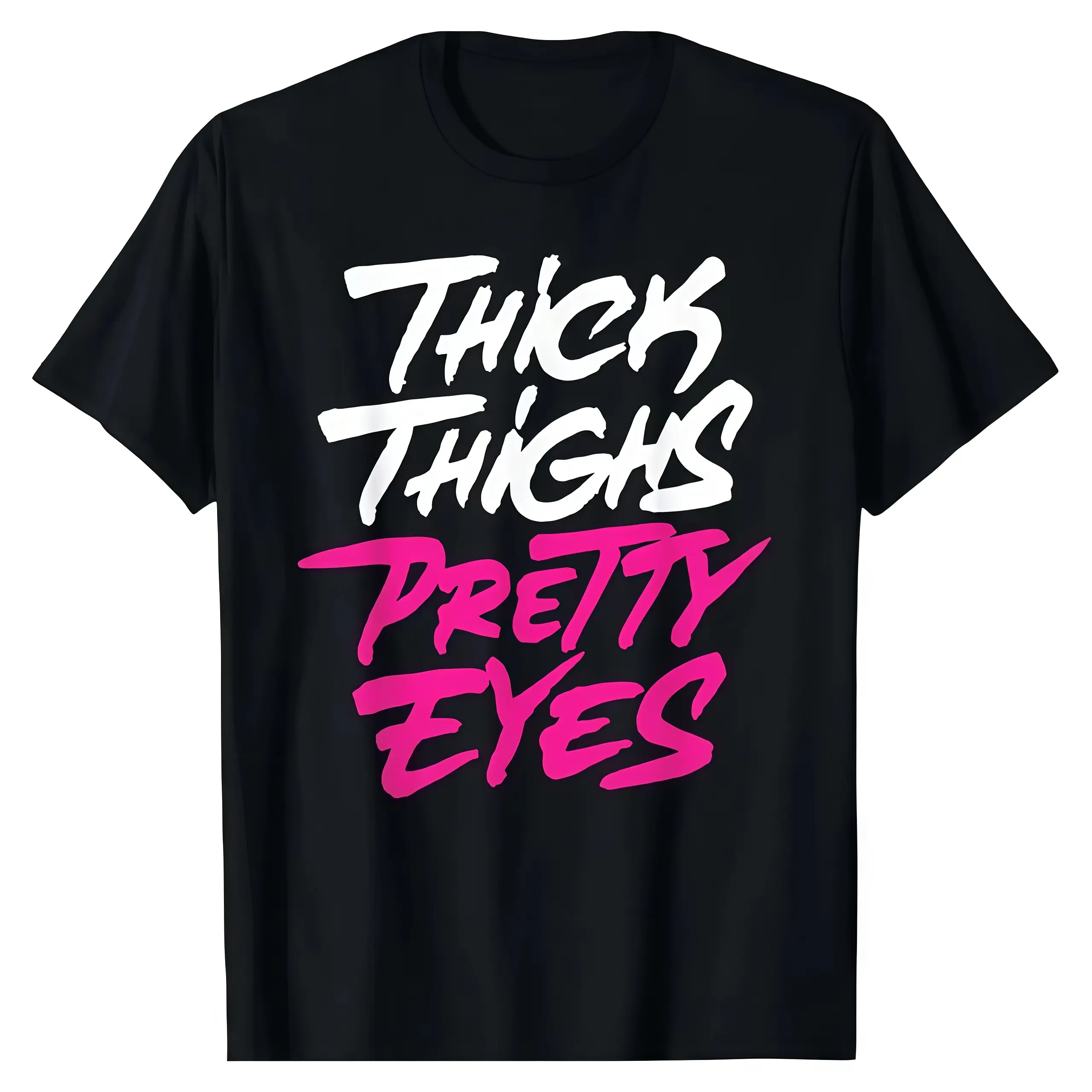 Cotton Graphic Tee For Confident Women With Bold Thighs And Pretty Eyes Design Golf Gift T-Shirt For Women tee