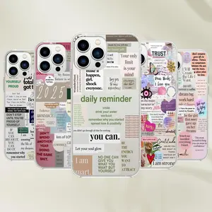 Self Care Affirmation Phone Case - Wellness Motivating Quotes Art Cover for iPhone