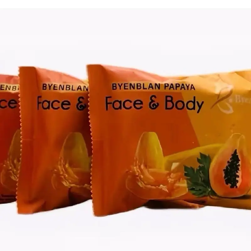 3-Pieces Byenblan papaya Face & Body Soap Anti-inflammatory Antioxidant properties 3 Pieces