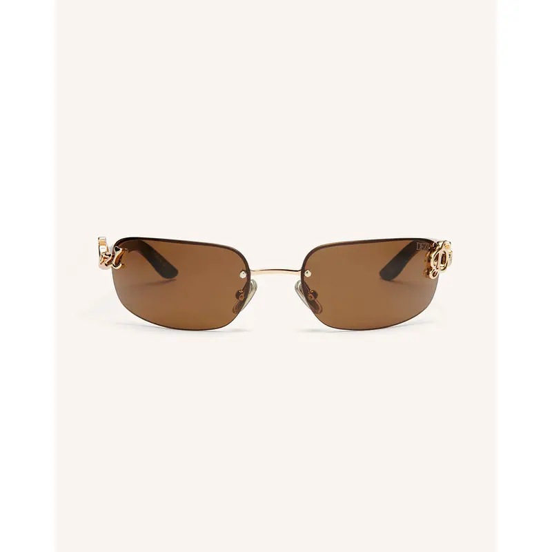 DEZI BBY GRL Limited Edition Rimless Oval Sunglasses