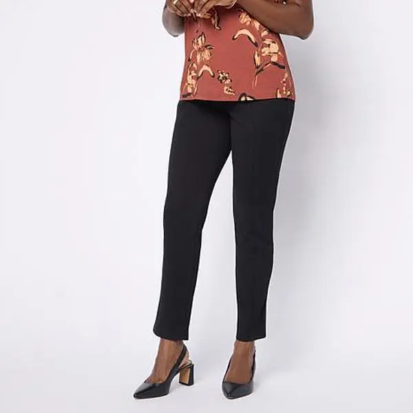Nina Leonard Narrow Leg Pull-On Pant