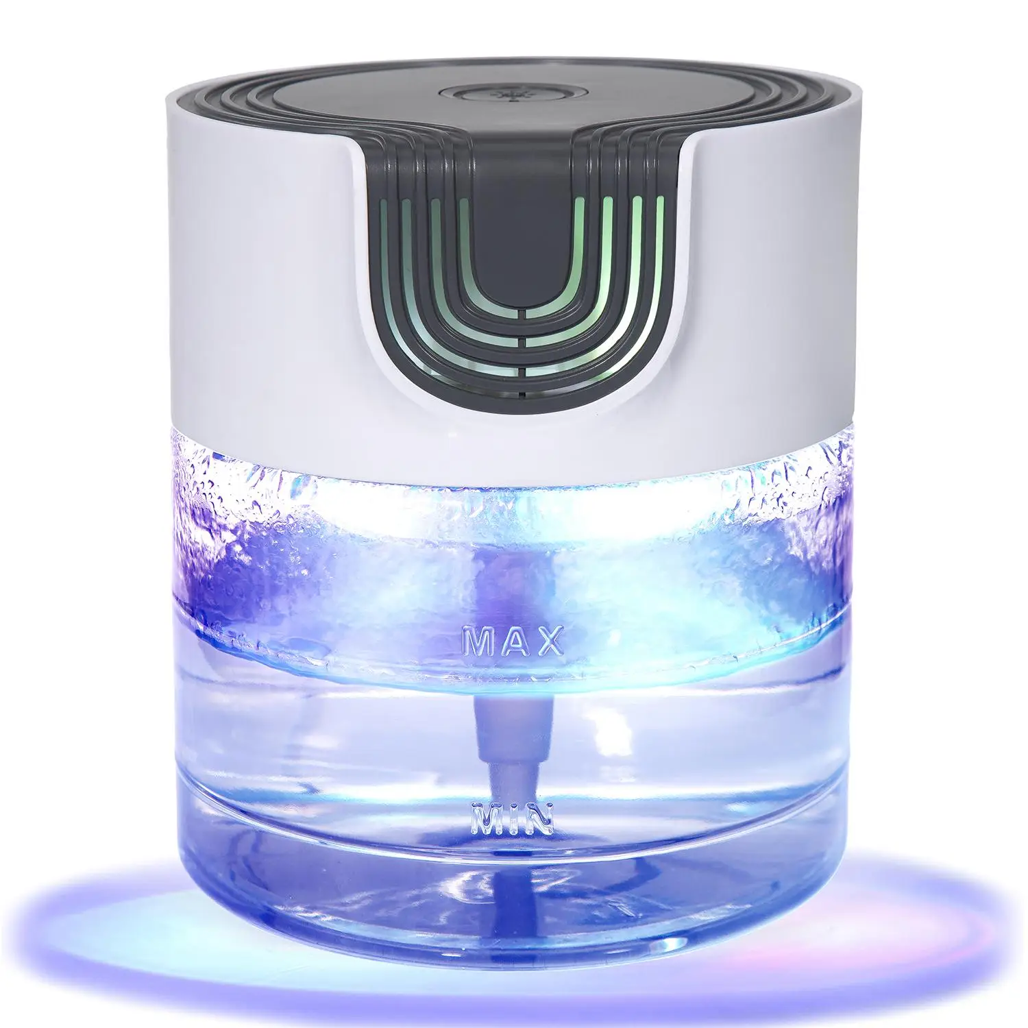 3 in 1 Air Purifier Aromatherapy Diffuser Space Humidifier, Water-based Air Purifier for Smoke Pollen Dander Smell, Portable Desk Air Purifier with LE