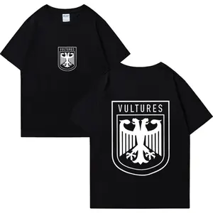 Vultures Album graphic print T Shirt Men Women vintage Hip Hop streetwear Oversized short sleeve Pure Cotton Unisex T-shirts