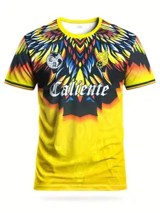 Men's Football Sports Shirt & Breathable Sporty T-Shirt, Outdoor Training Casual Wear, Suitable for Matches and Daily Leisure