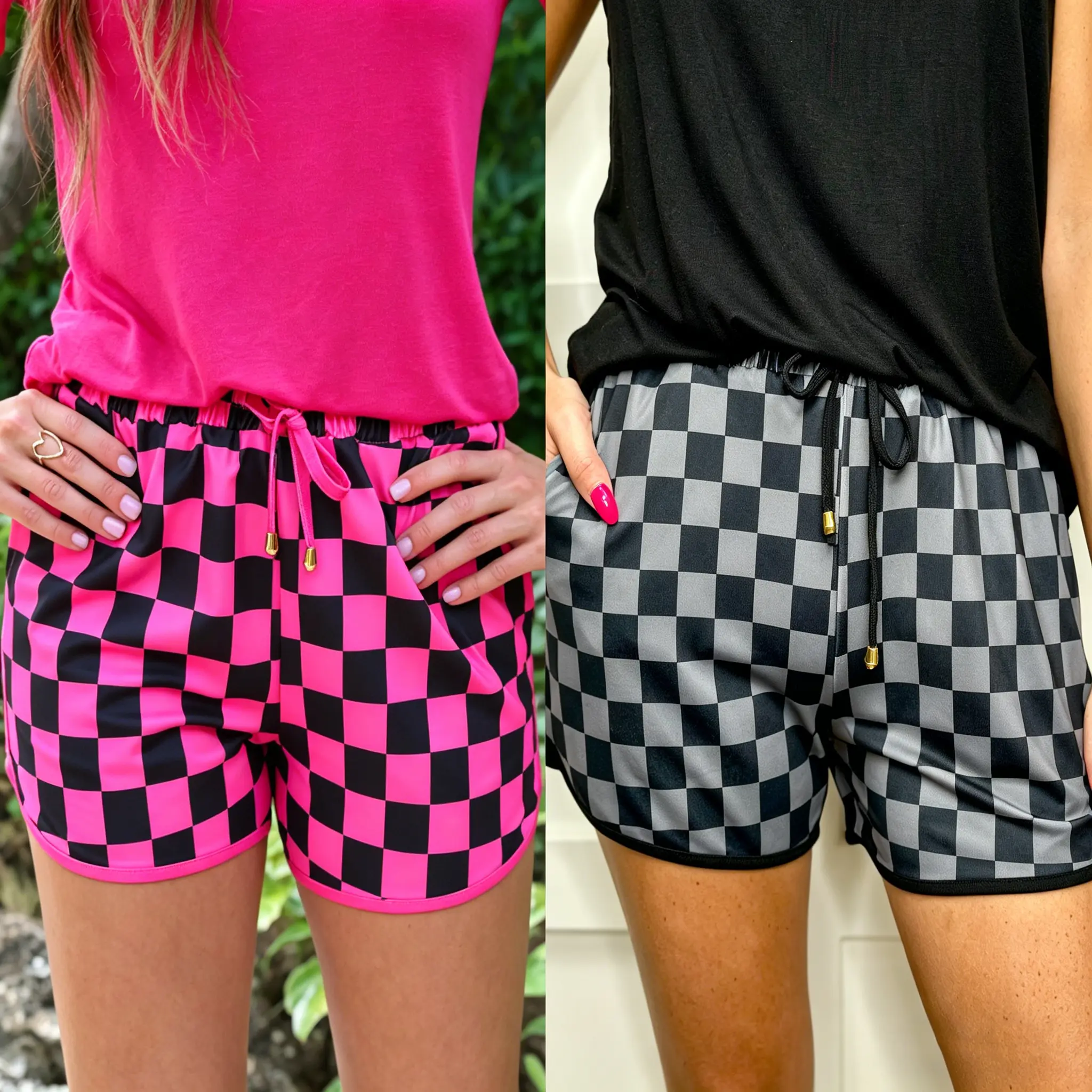 Gray&Pink and Black