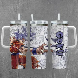 [DBZ] G00kuu Ultra Instinct 20oz & 40oz Tumbler With Handle – Anime Gaming Stainless Steel Cup, Insulated Iced Coffee Mug, Aesthetic Design, Trendy Drinkware, Daily Use, Gift Idea, Fan Favorite, Gift For Otaku & Anime Fans