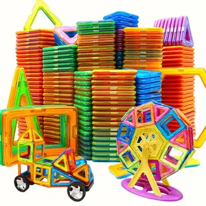 40/65 Piece Magnetic Building Blocks Toy, Magnetic Construction Set, Creative Assembly Ferris Wheel Car Constructor, Kids Holiday Birthday Gift