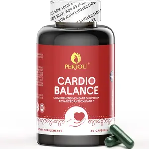 PERYOU Cardio Balance, Heart Health Supplement with CoQ10, Plant Sterols, L-Arginine, Resveratrol & ALA, Support Cholesterol & Blood Pressure, vitamins Wellness Supplement, Multivitamins Healthcare For Women and Men – 60 Capsules