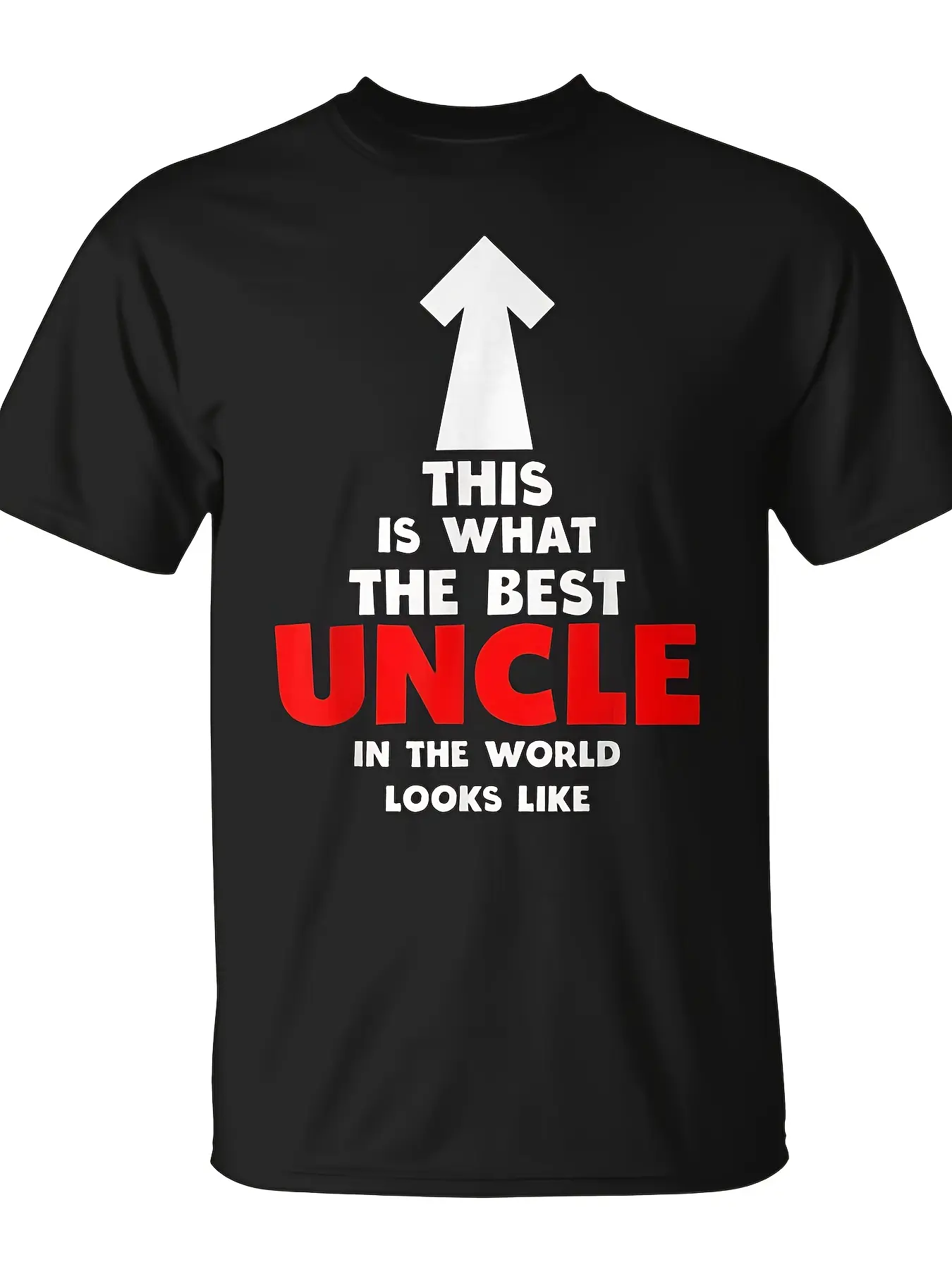 Best Uncle In The World Uncle Gift From Niece Nephew Unisex T-Shirt Unisex for Daily Wear  Funny Christmas Novelty Men's T-Shirt Summer Trendy Streetwear Fashion Top Quality Comfortable Casual Printed T-shirt Pure Cotton 220G