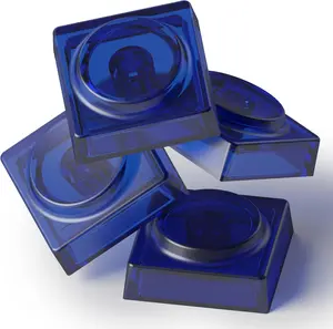 Mechanical Keyboard Toy keycaps Transparent Frosted PC keycaps Personalized Colorful DIY keycaps (Clear Cobalt Blue, A kit)