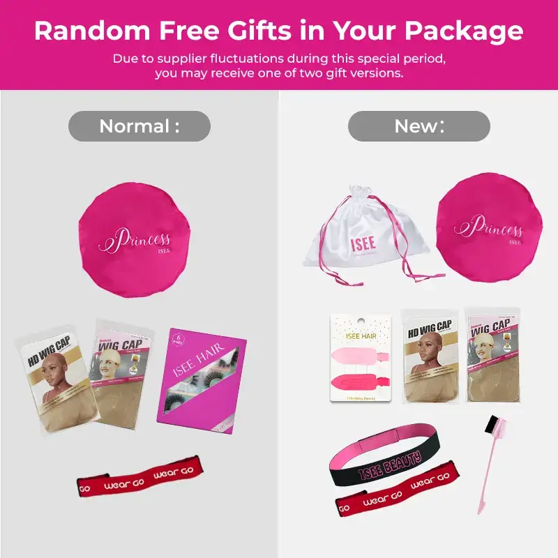 【Random Free Gifts】ISEE Free Random Free Gifts with Wig Purchase-Automatically Included with Any Wig Purchase (Do Not Order Separately)