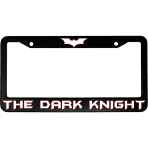 The Dark Knight (w/ Bat Symbol) Aluminum Car License Plate Frame, Car Accessories