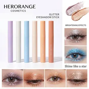 Bling Glitter Eyeshadow Stick, Highlighter for Eyes and Waterline, Natural Everyday Makeup, Versatile and Trendy Look