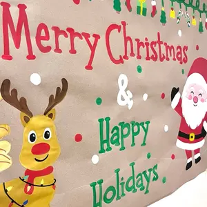 Happy Holidays Custom Hand Painted Banner