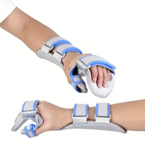 Adjustable Wrist Brace with Splint - Breathable Soft Fabric Support, Hook & Loop Closure, Ergonomic Design for Left/Right Hand - Gray Unisex Wrist Stabilizer for Sports, Injury Recovery & Daily Use, Wrist Support Brace, Comfortable Fit Strap, Sports Prot