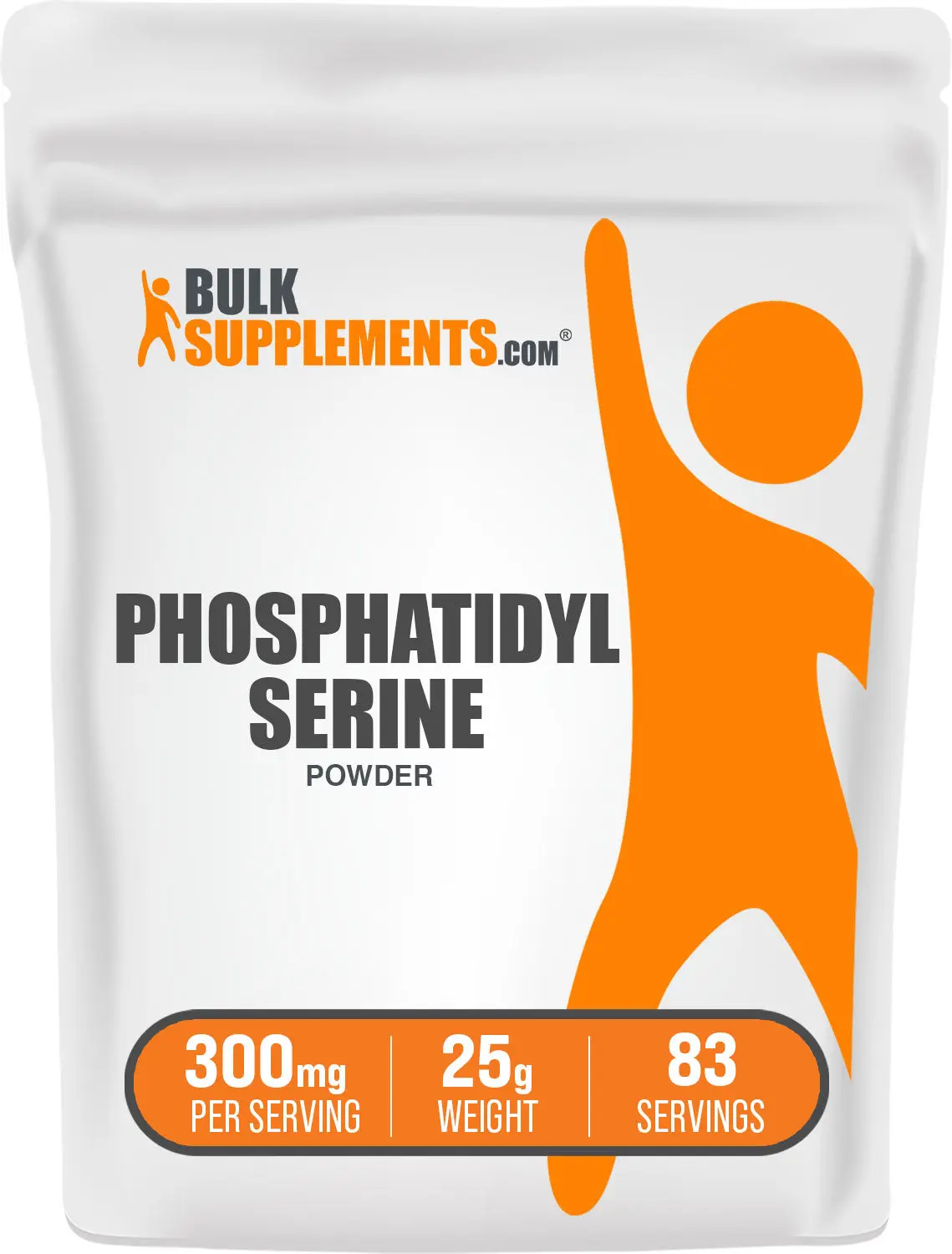 BulkSupplements Phosphatidylserine Powder - Amino Acids - Edible - Protein - Workout - 25g - 300mg per Serving