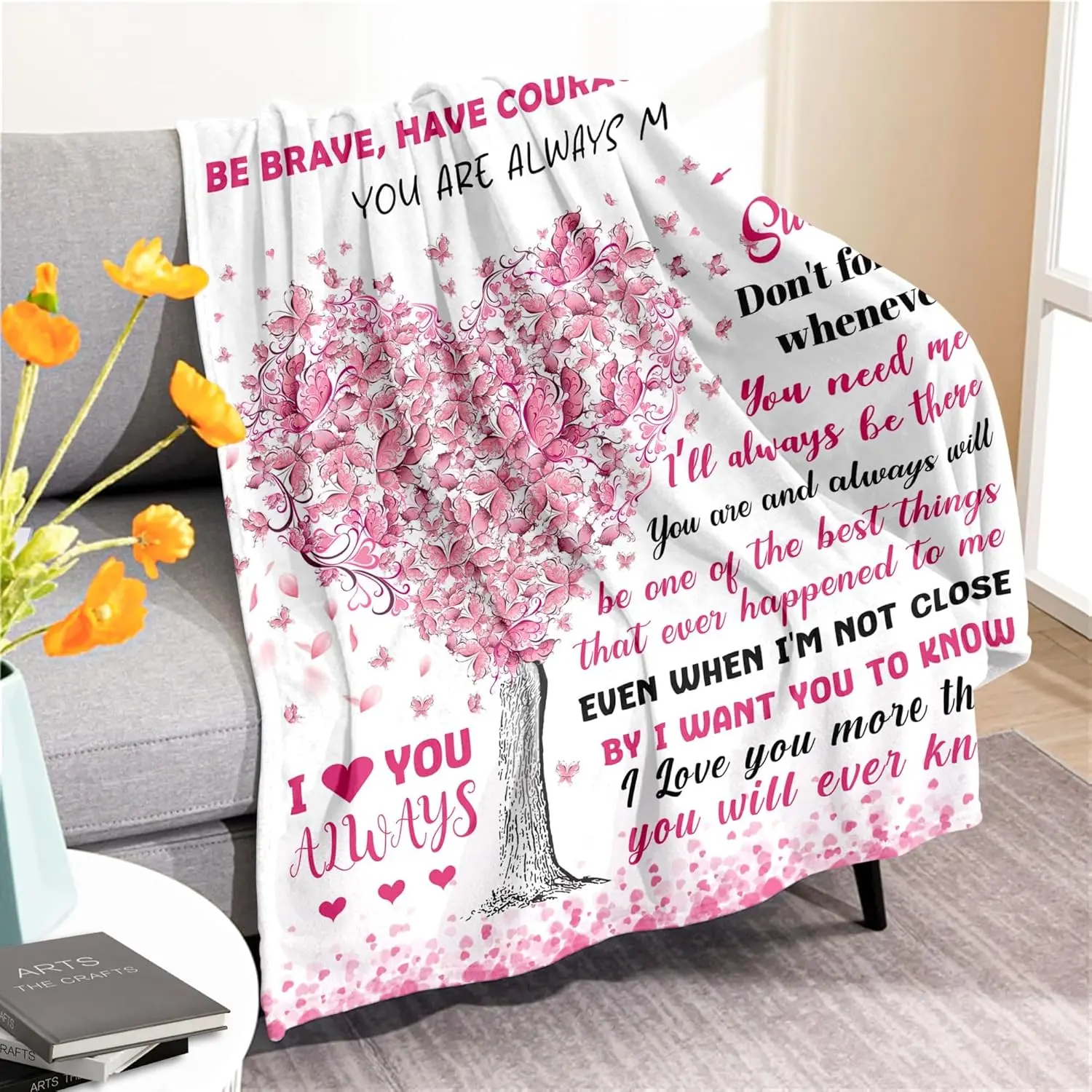 Granddaughter Gifts from Grandma Grandpa - Easter Gifts for Kids - Mothers Day Birthday & Graduation Gift for Granddaughter - Easter Basket Stuffers - to My Granddaughter's Blanket 50"x60"