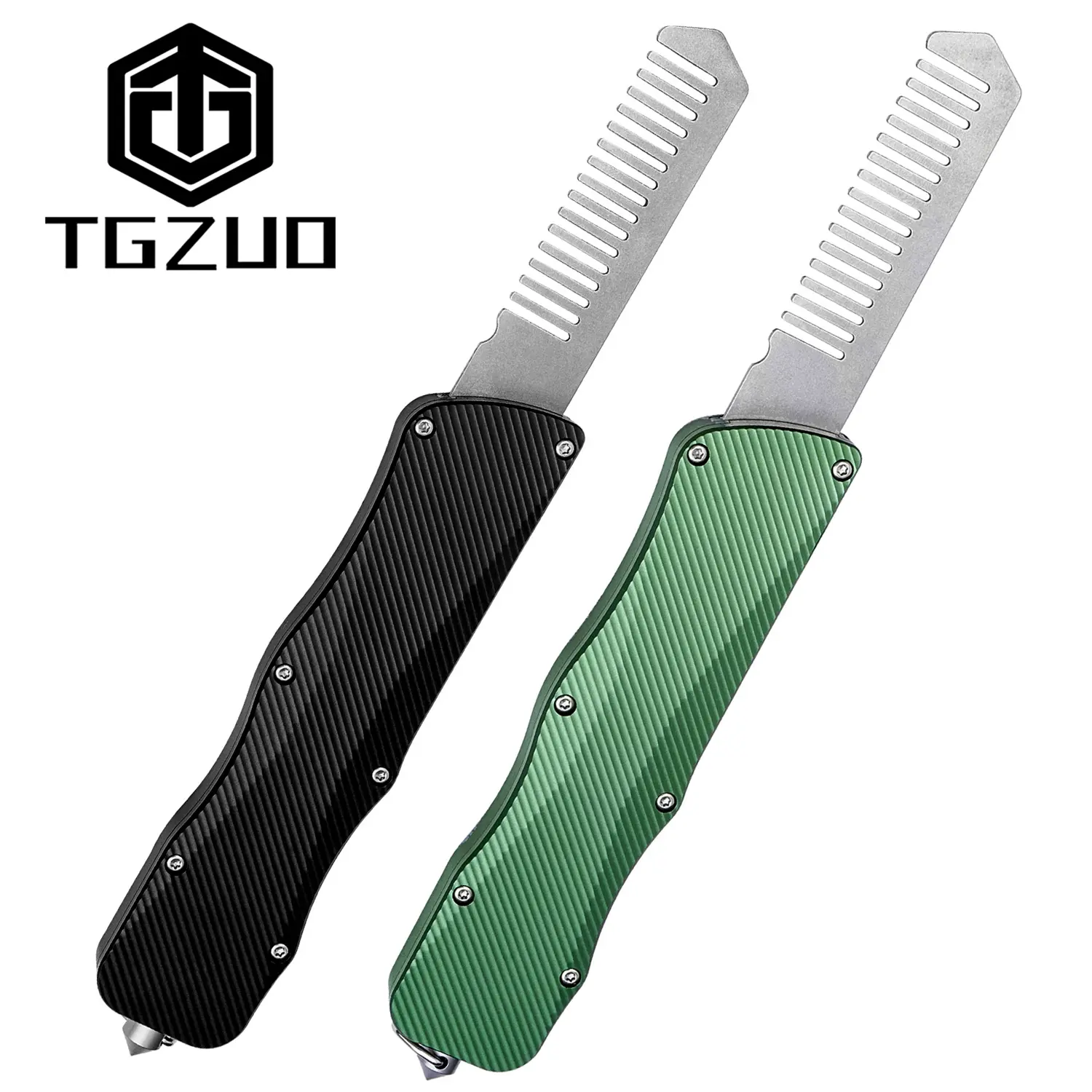 Tgzuo Knife Aluminum Edc Pocket Tool Folding Comb, Quick Blade Replacement, Multi-Functional Camping Tool, Portable Steel Blade Design Q46