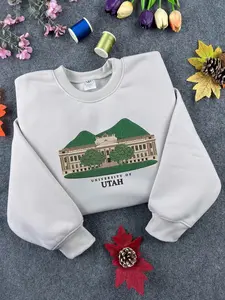 University Of Utah Embroidered Sweatshirt/Hoodie
