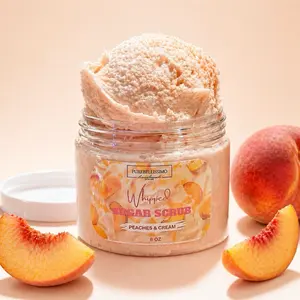 PureBellissimo Whipped Sugar Scrub | Foaming Exfoliating Body Scrub | Soft Glow Skin Polish | Scent Variations