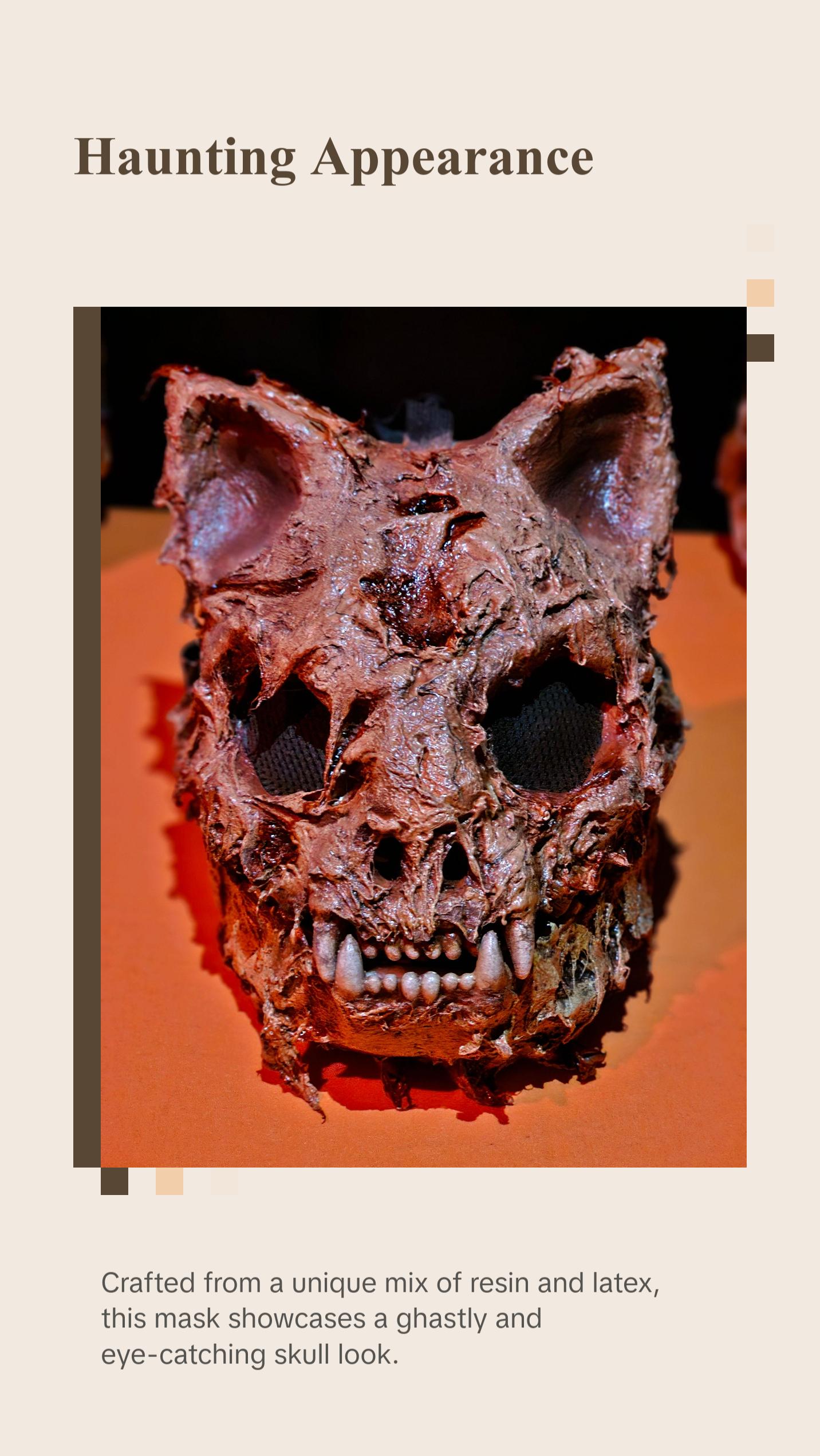 Cat Demon Skull Mask