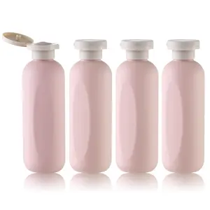 6.7oz Travel Shampoo Bottle, Empty Plastic Squeeze Bottles with Flip Cap, 4 count Lotion Container for Toiletries