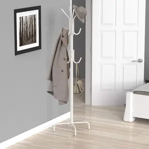 Simple Houseware Standing Coat and Hat Hanger Organizer Rack, 12 Hooks for Living Room,Bedroom