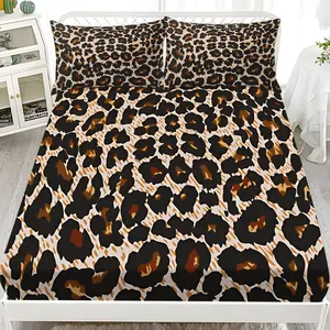 Bed Sheet Set (1 Fitted Sheet + 2 Pillowcases), Modern Style, Comfortable and Aesthetic, Suitable for Dorms and Hotels, All Seasons, Decorative Bedsheet Sets