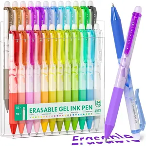 Erasable Gel Pens, 0.7 mm Medium Point, Retractable Erasable Pens, Make Mistakes Disappear, 24 Assorted Colors for Drawing, Writing & Planners