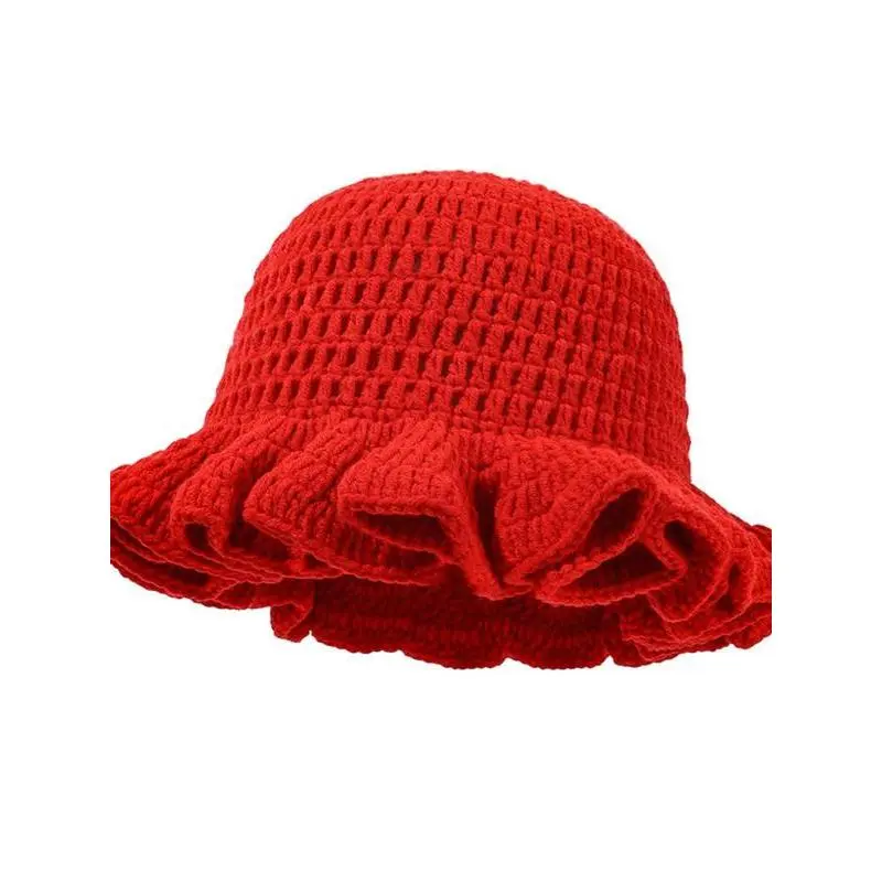 Knit bucket hat with Ruched design handmade with love ? Handmade with love! Learn how to crochet this trendy  main image 4