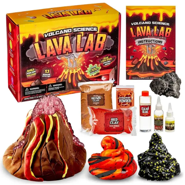 Slime Kit for Boys & Girls - Multicolor, Glow-in-The-Dark Putty - STEM Science Toys & Slime Games for Kids Ages 8-12
