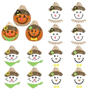 1/4" - 5 1/2" Scarecrow Pumpkin Decorating Foam Craft Kit - Makes 12