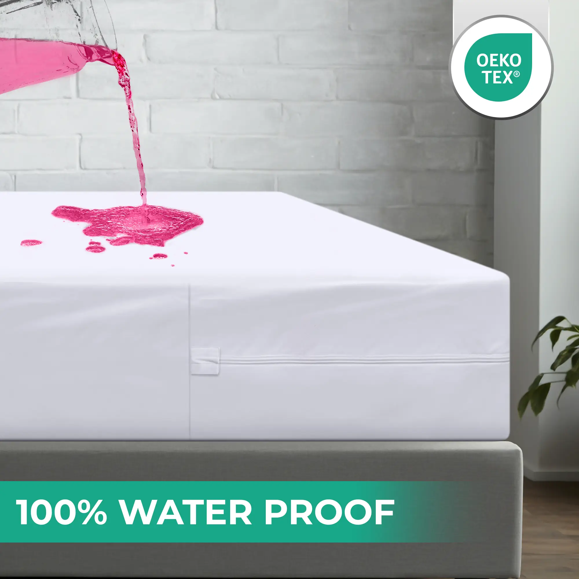 【Fall Deals For You】Utopia Bedding Zippered Mattress Encasement Queen | 100% Waterproof & Bed Bug Proof Protector | 6-Sided Cover, Washable & Durable