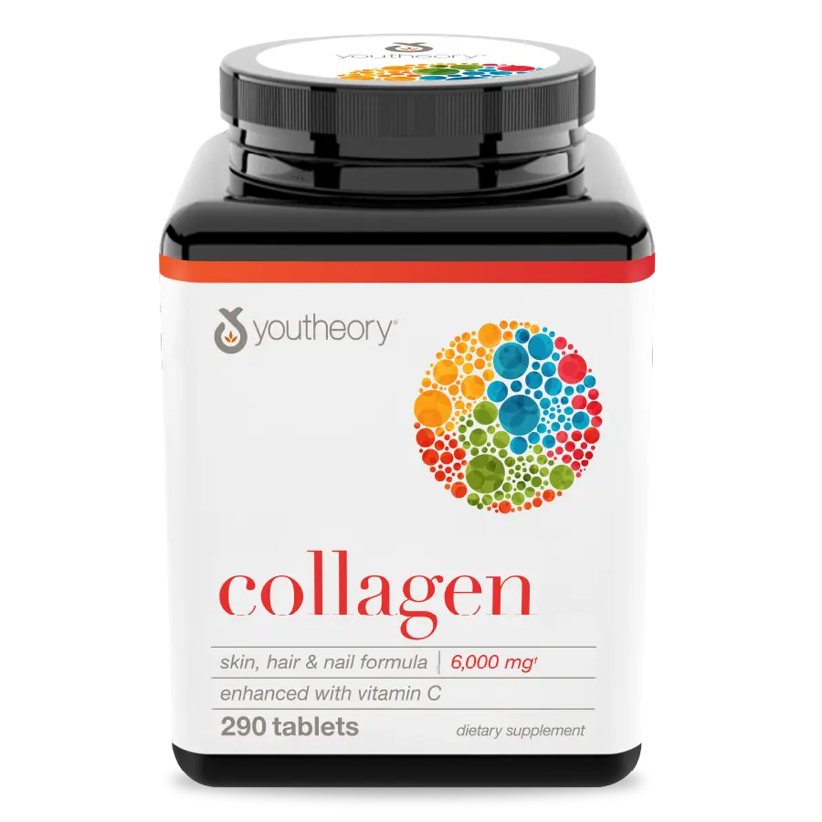 Youtheory Collagen Advanced Formula - Hair, Skin, & Nails - 290 Tablets