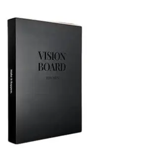 Vision Board Kit for Men - 168 Cards with Diverse Pictures & Quotes, Black Foldable Board & Complete Guide | Manifestation  Supplies for Male Adults